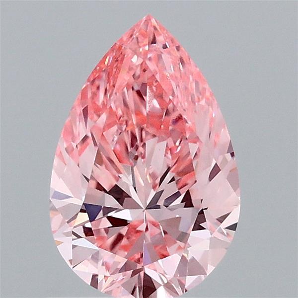 0.99ct Pear FANCY VIVID PINK VVS2 Lab Created Diamond