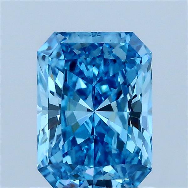 1.05ct Radiant FANCY VIVID BLUE VS2 Lab Created Diamond