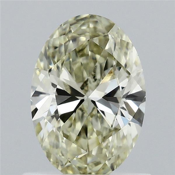 0.83ct Oval FANCY YELLOW VVS2 Lab Created Diamond