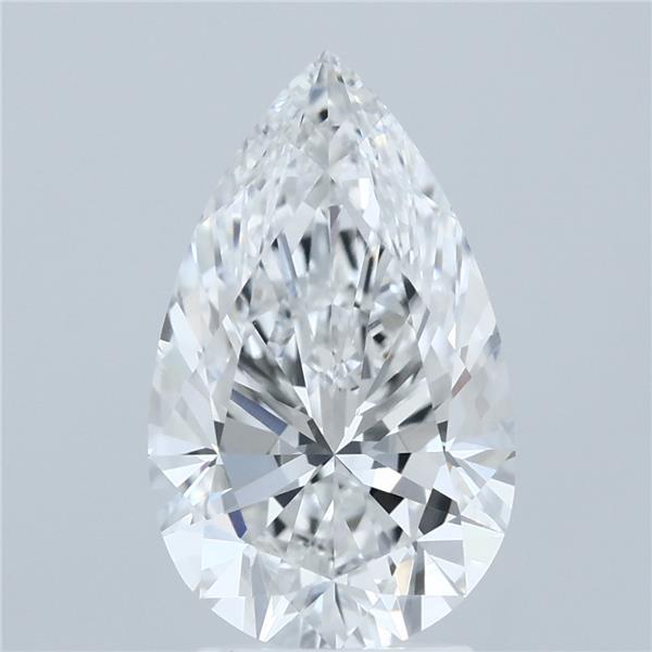 3.01ct Pear E VVS1 Lab Created Diamond