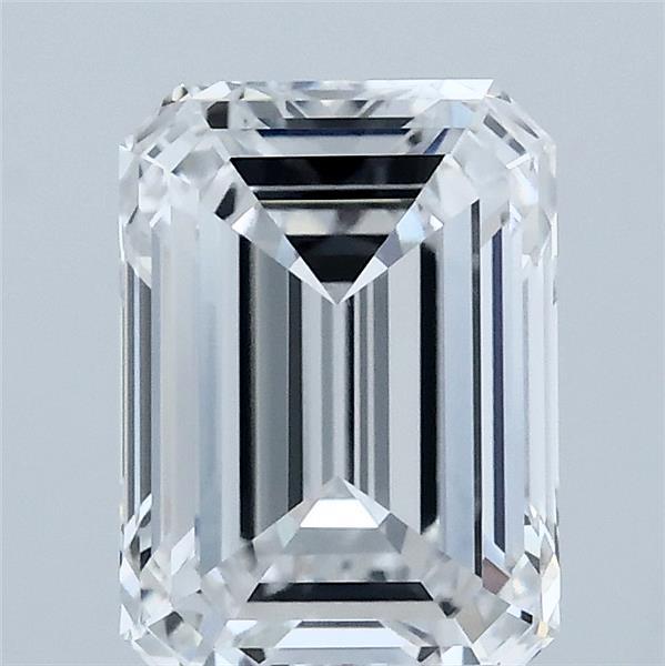 2.22ct Emerald D VVS2 Lab Created Diamond
