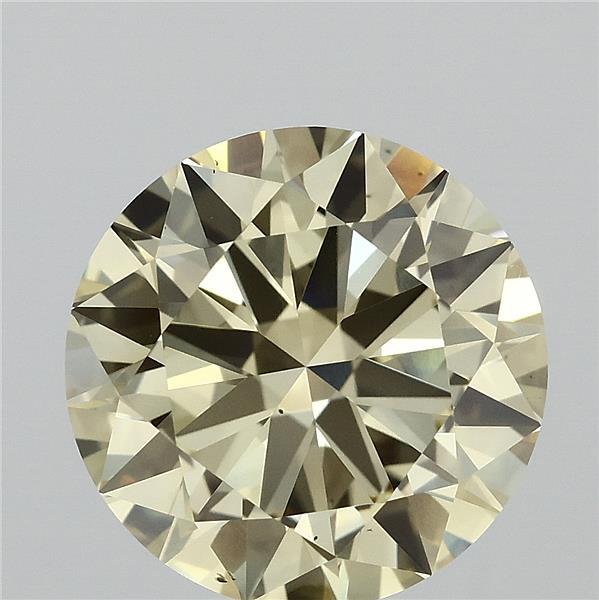 4ct Round FANCY INTENSE YELLOW VS2 Lab Created Diamond