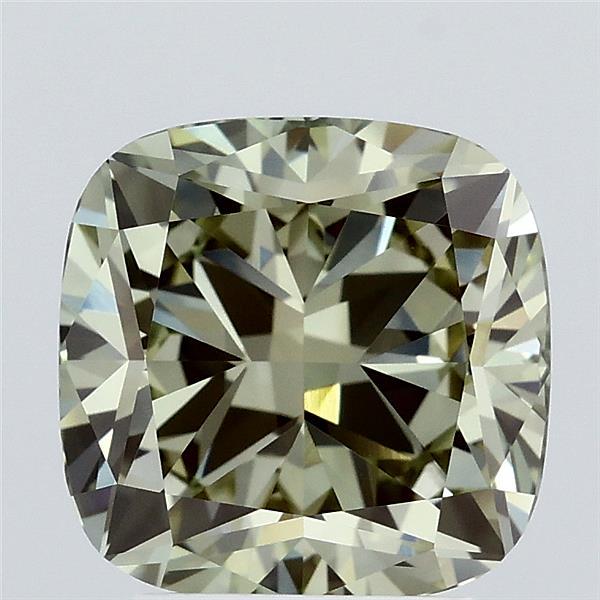 3.07ct Cushion FANCY INTENSE GREEN VVS2 Lab Created Diamond