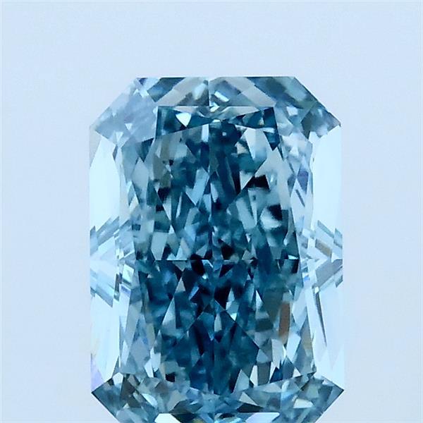 1.64ct Radiant FANCY VIVID GREEN BLUE VVS2 Lab Created Diamond