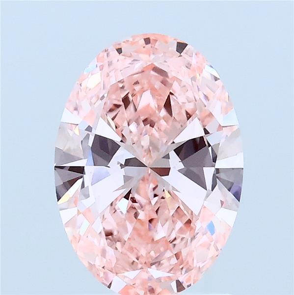 1.5ct Oval FANCY VIVID PINK VVS2 Lab Created Diamond