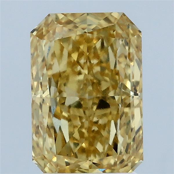 2.13ct Radiant FANCY INTENSE YELLOW VVS2 Lab Created Diamond