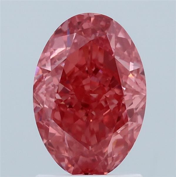 2.02ct Oval FANCY VIVID PINK VS1 Lab Created Diamond