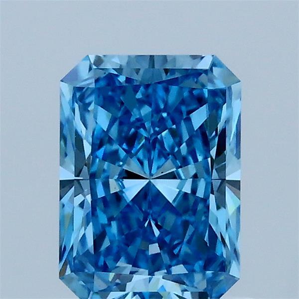 1.12ct Radiant FANCY VIVID BLUE VS1 Lab Created Diamond