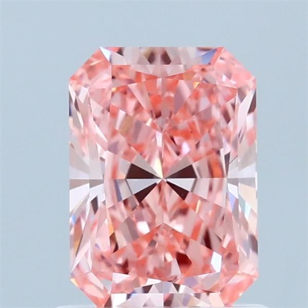 1.1ct Radiant FANCY VIVID PINK VS1 Lab Created Diamond