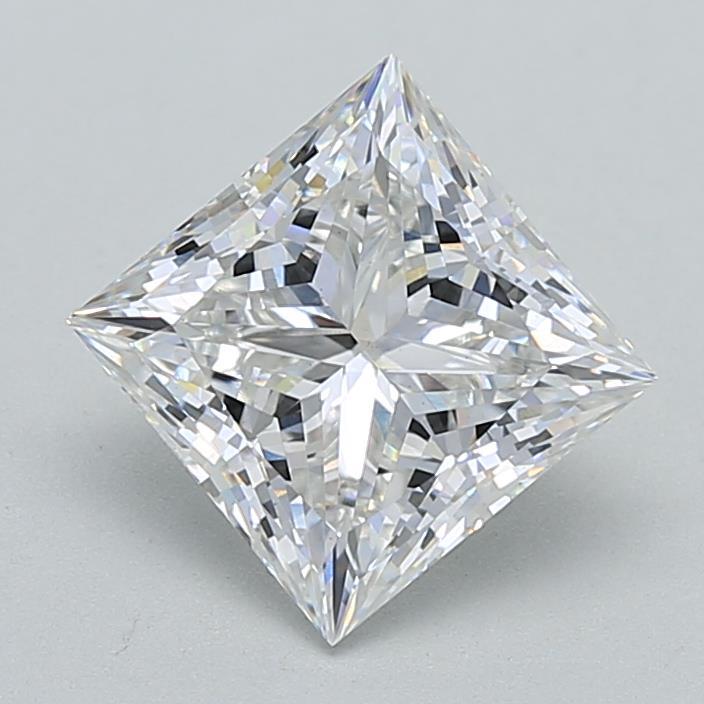 3.02ct Princess F VS1 Lab Created Diamond
