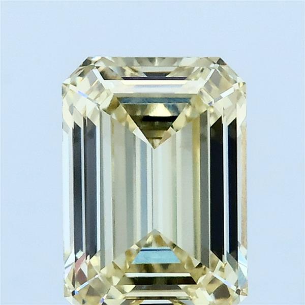 1.59ct Emerald FANCY LIGHT YELLOW VS1 Lab Created Diamond