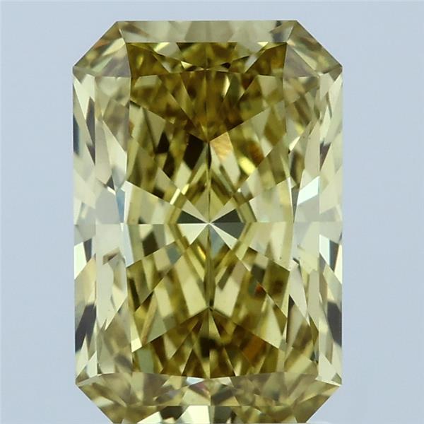 2.58ct Radiant FANCY INTENSE YELLOW VS1 Lab Created Diamond