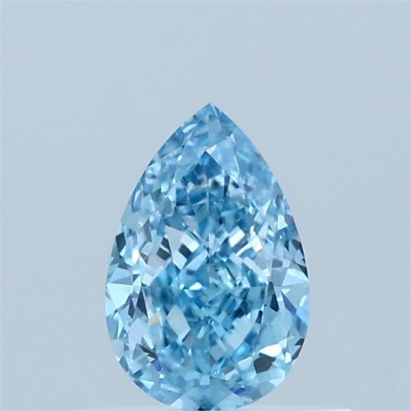 0.53ct Pear FANCY VIVID BLUE VVS1 Lab Created Diamond