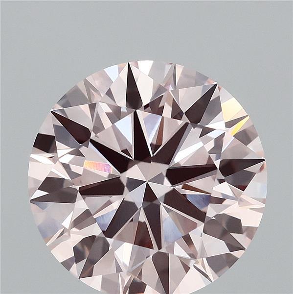 5.08ct Round FANCY PINK VVS2 Lab Created Diamond
