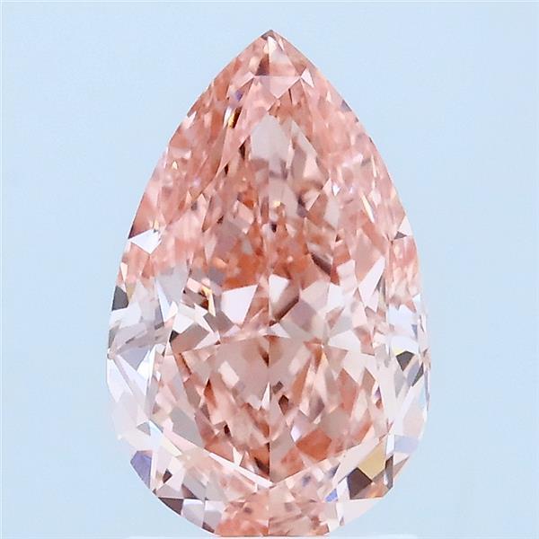 2.13ct Pear FANCY VIVID PINK VVS2 Lab Created Diamond