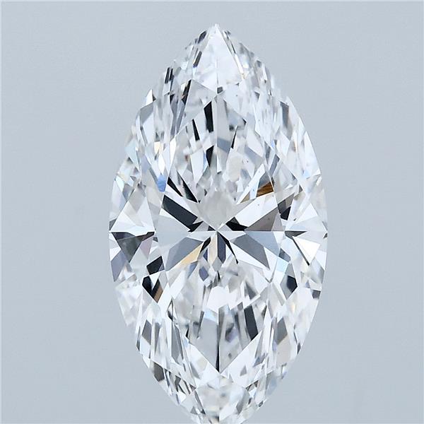 2.6ct Marquise E VVS2 Lab Created Diamond