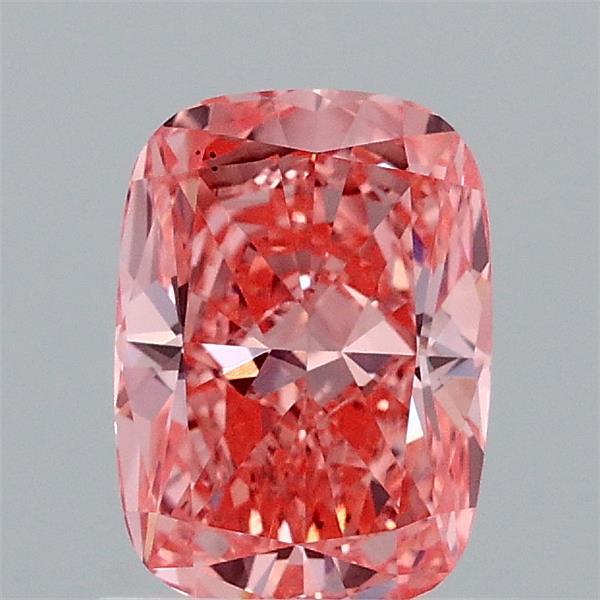 1.06ct Cushion FANCY VIVID PINK VS1 Lab Created Diamond