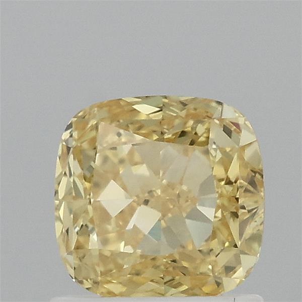 1.12ct Cushion FANCY VIVID YELLOW VVS2 Lab Created Diamond