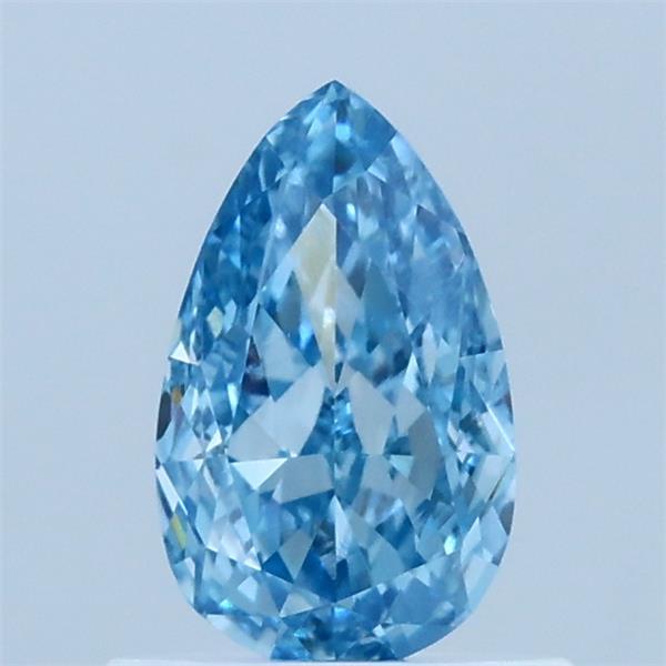 0.75ct Pear FANCY VIVID BLUE VVS2 Lab Created Diamond