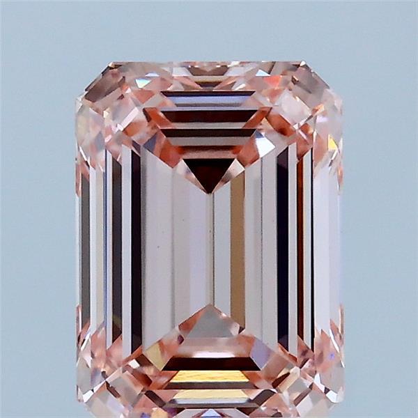 2.01ct Emerald FANCY INTENSE PINK VS1 Lab Created Diamond
