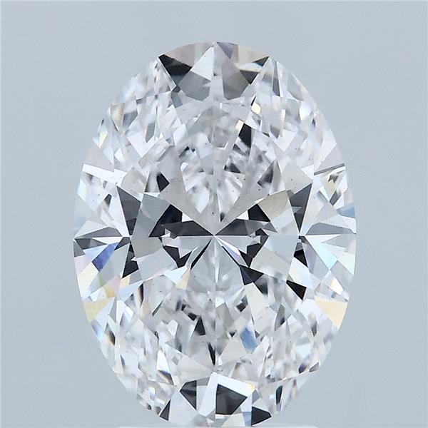3.1ct Oval D VS2 Lab Created Diamond