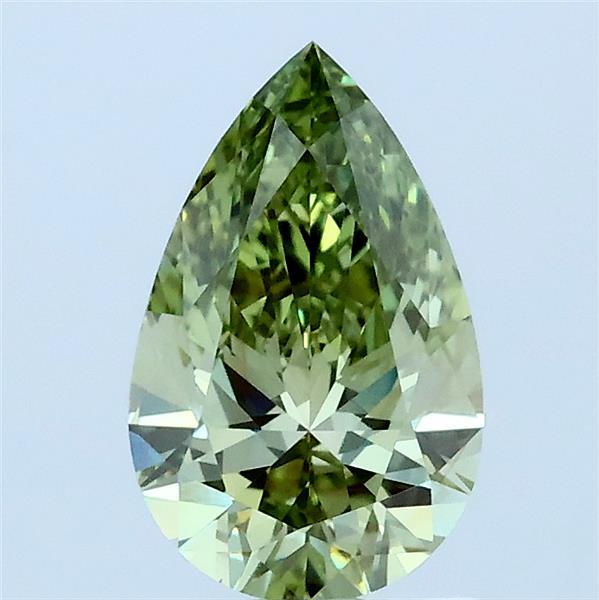 1ct Pear FANCY VIVID GREEN VS1 Lab Created Diamond