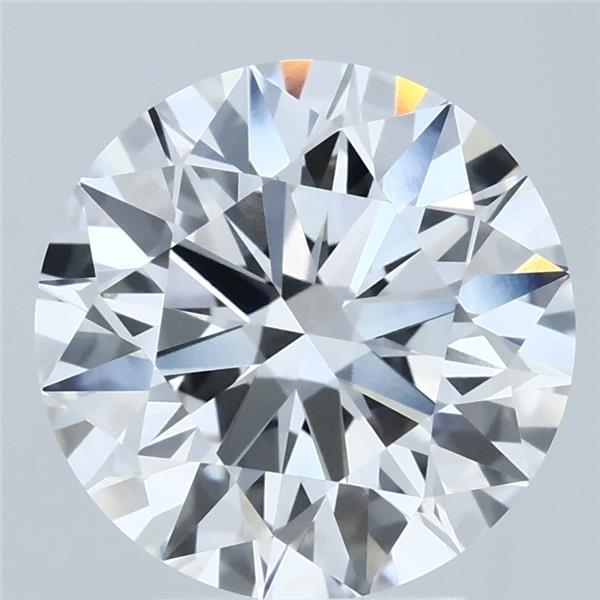 4ct Round F VVS2 Lab Created Diamond