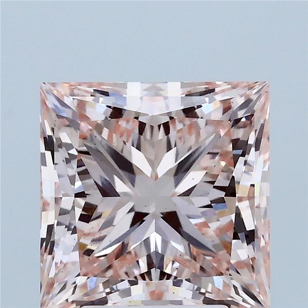 3.53ct Princess FANCY INTENSE PINK VS2 Lab Created Diamond
