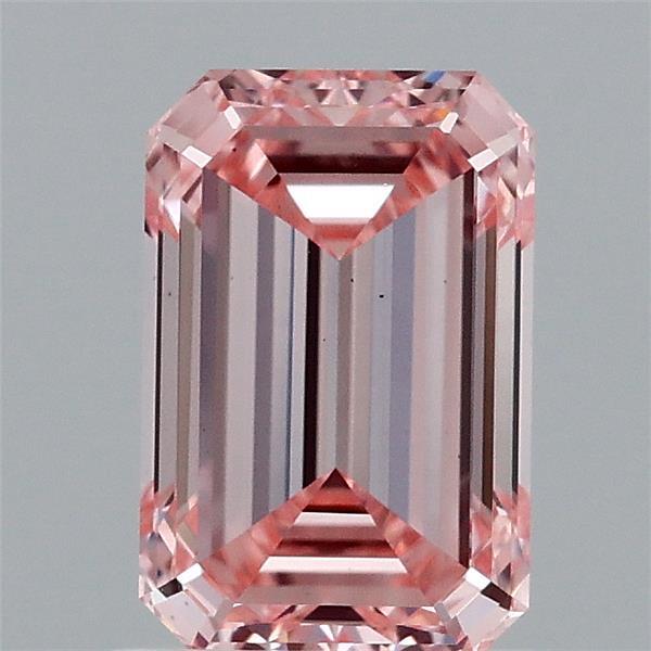 1.5ct Emerald FANCY INTENSE PINK VS1 Lab Created Diamond