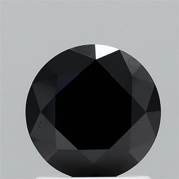 1.31ct Round FANCY BLACK  Lab Created Diamond