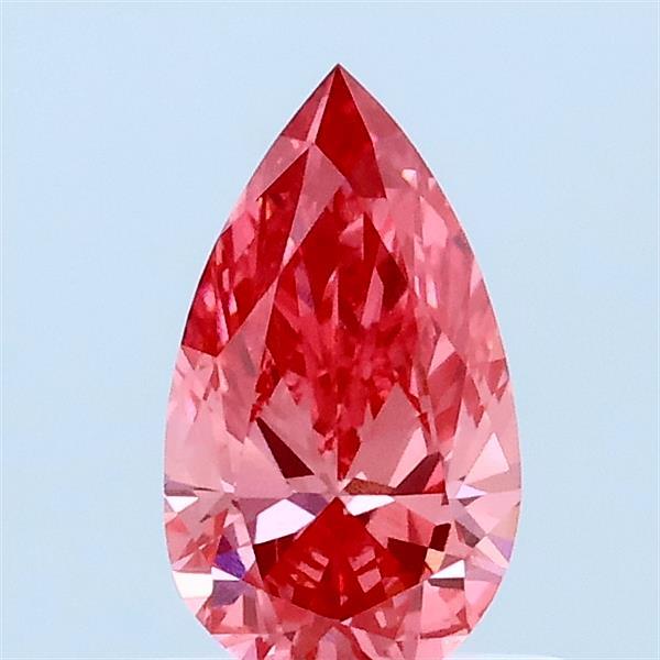 0.65ct Pear FANCY VIVID PINK VS1 Lab Created Diamond