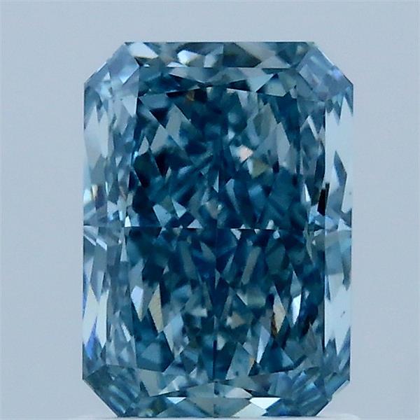 1.57ct Radiant FANCY VIVID BLUE VS2 Lab Created Diamond