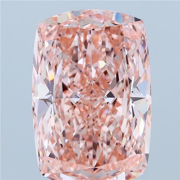 8.17ct Cushion FANCY VIVID PINK VVS2 Lab Created Diamond