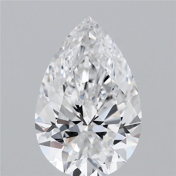 2.58ct Pear D VVS2 Lab Created Diamond