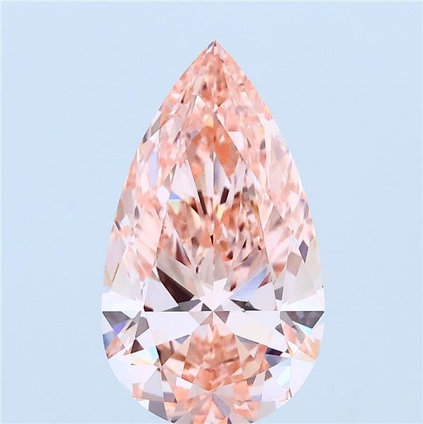 2.35ct Pear FANCY VIVID PINK VS1 Lab Created Diamond