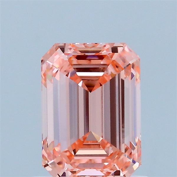 1.03ct Emerald FANCY VIVID PINK VS1 Lab Created Diamond