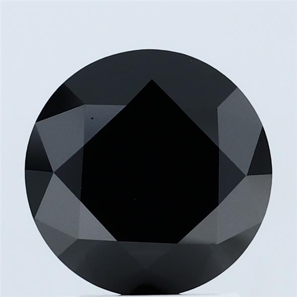 2ct Round FANCY BLACK  Lab Created Diamond