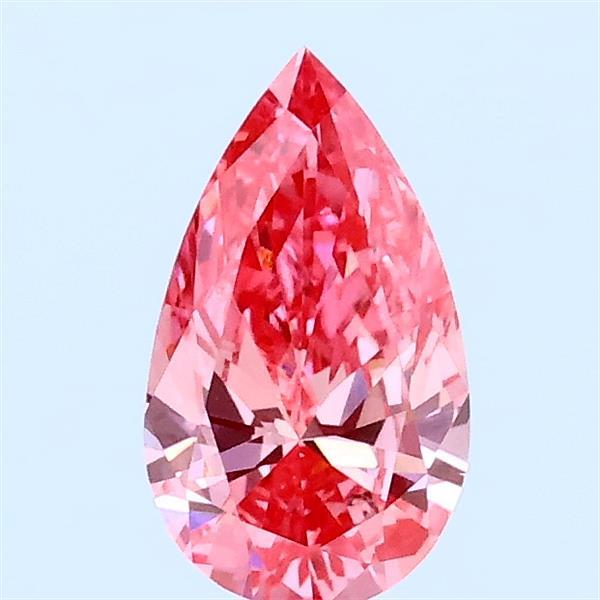0.61ct Pear FANCY VIVID PINK VS1 Lab Created Diamond
