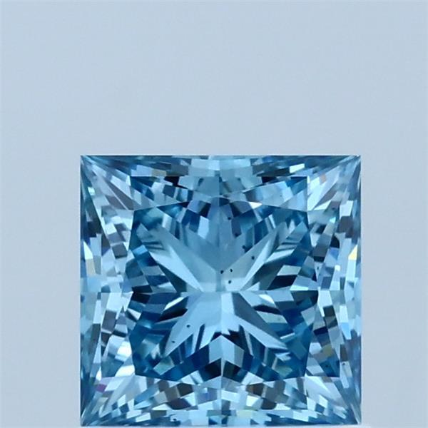 1.03ct Princess FANCY VIVID BLUE VS2 Lab Created Diamond