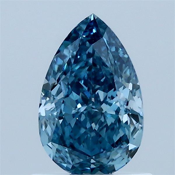1.02ct Pear FANCY VIVID BLUE VS1 Lab Created Diamond