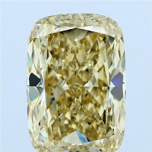 7.11ct Cushion FANCY INTENSE YELLOW VVS2 Lab Created Diamond