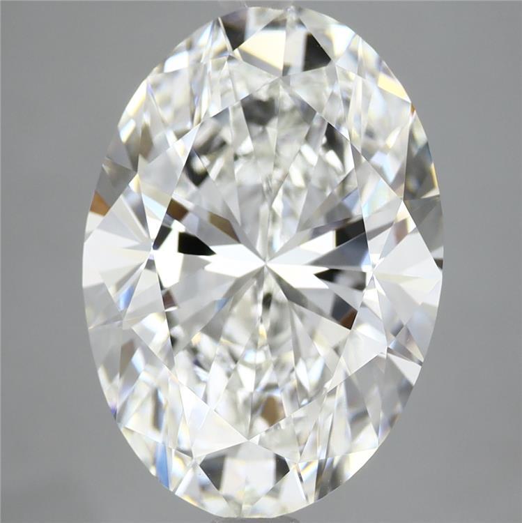 6.02ct Oval F VVS2 Lab Created Diamond