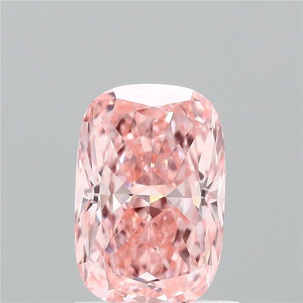 1.07ct Cushion FANCY VIVID PINK VVS2 Lab Created Diamond