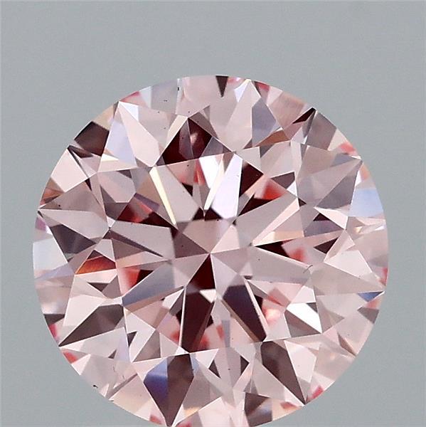 2.03ct Round FANCY INTENSE PINK VS1 Lab Created Diamond