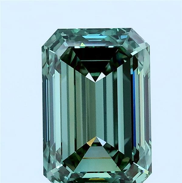 2ct Emerald FANCY VIVID GREEN VS1 Lab Created Diamond
