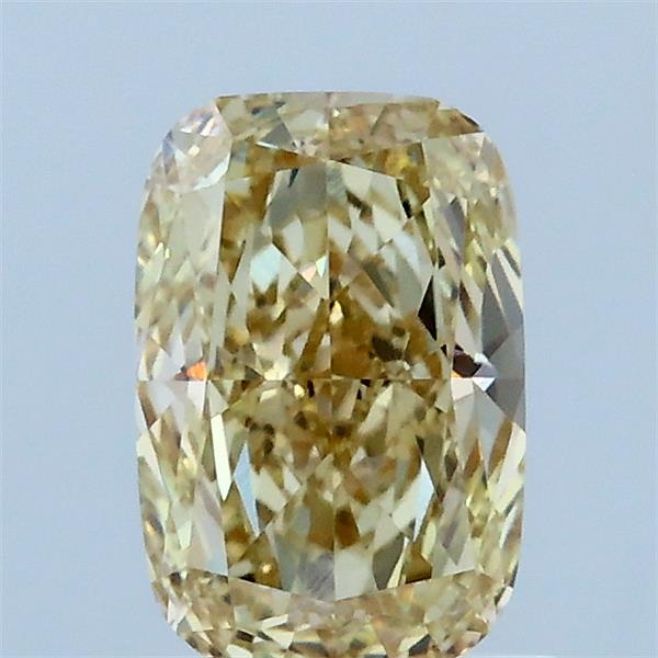 1.12ct Cushion FANCY INTENSE YELLOW VVS2 Lab Created Diamond