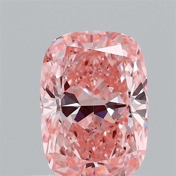 1.06ct Cushion FANCY VIVID PINK VVS2 Lab Created Diamond
