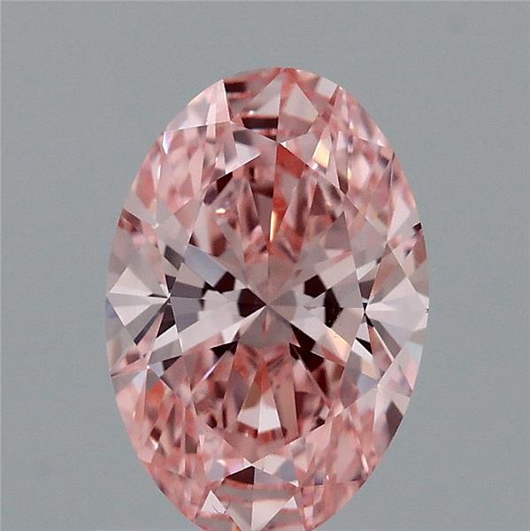 1.03ct Oval FANCY VIVID PINK VVS2 Lab Created Diamond