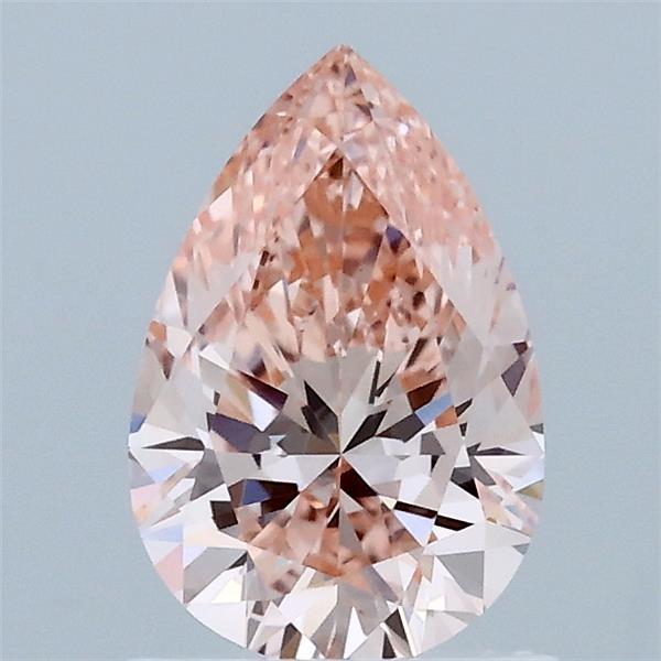 1ct Pear FANCY INTENSE PINK VVS1 Lab Created Diamond
