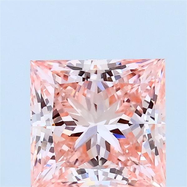 1.33ct Princess FANCY INTENSE PINK VVS2 Lab Created Diamond